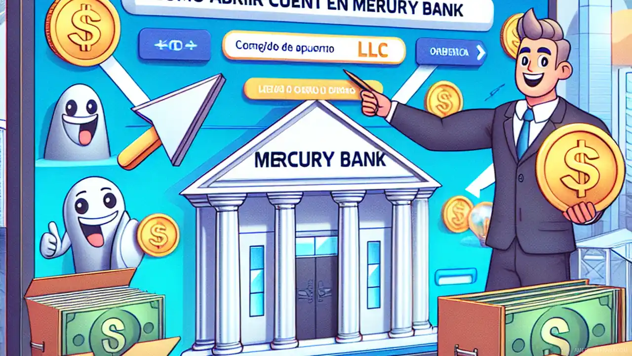 Aprende cómo abrir una cuenta en Mercury Bank en español y paso a paso con tu LLC, consiguiendo abrir una cuenta bancaria en USA sin viajar....